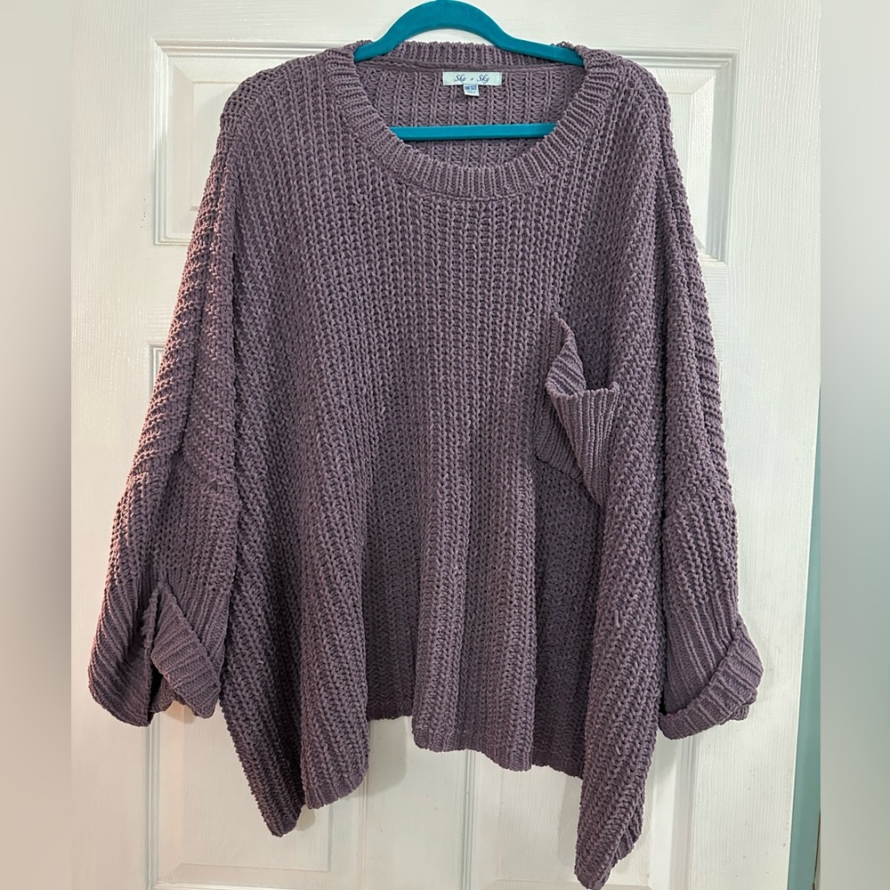 She + sky sweater